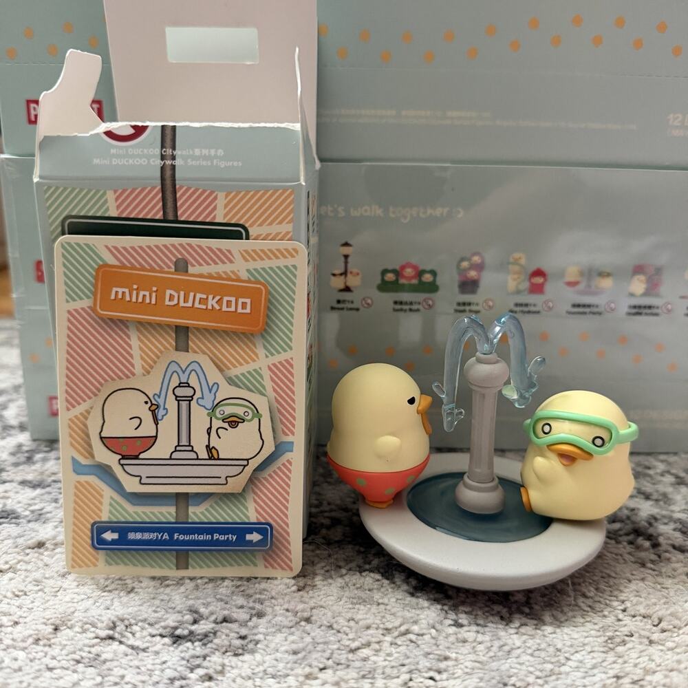 POP MART mini DUCKOO Citywalk Series Figures - Fountain Party